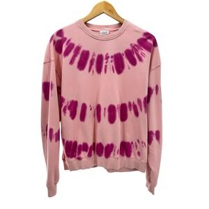 Le Lis Collection Pink‎ Tie Dye Womens Small Crew Neck Pullover Sweatshirt